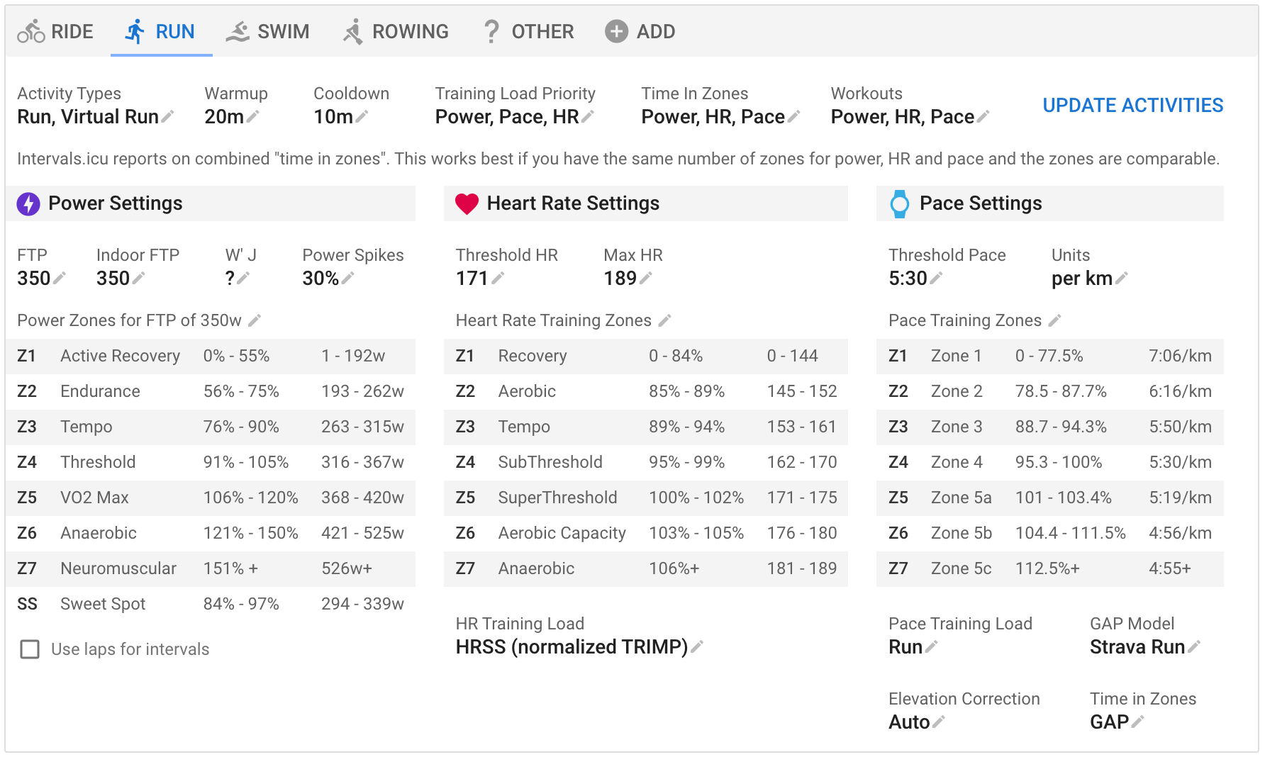 Gear Tracking | Intervals.icu