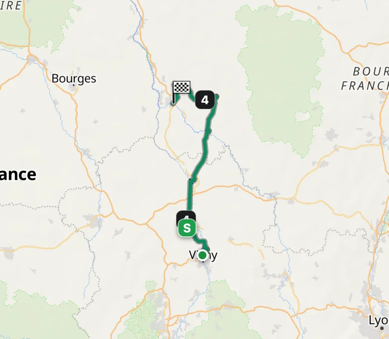 Tour de France 2026 Stage 11 route map