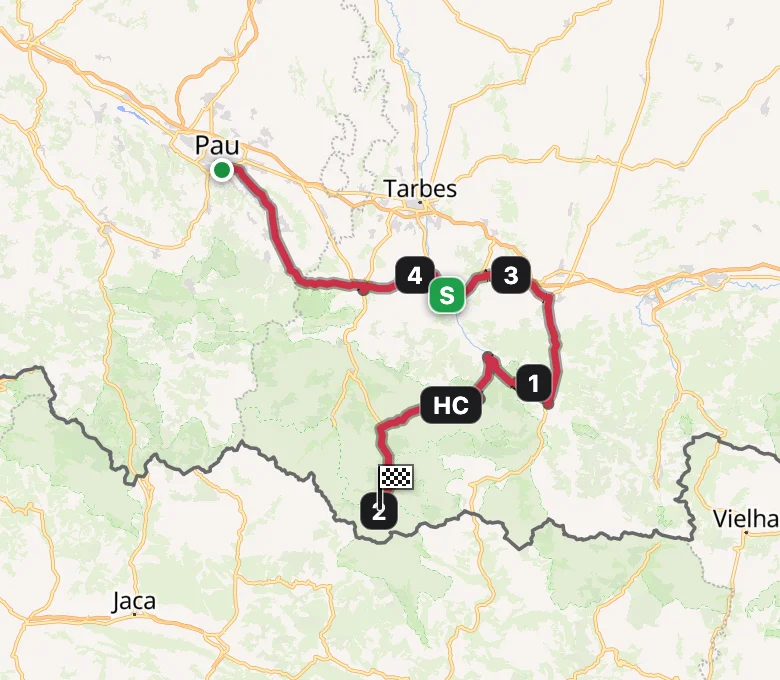 Tour de France 2026 Stage 6 route map