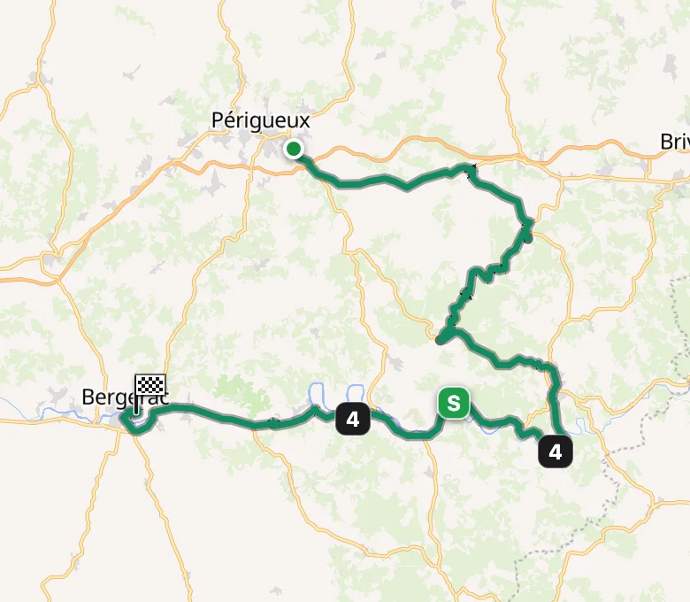 Tour de France 2026 Stage 8 route map