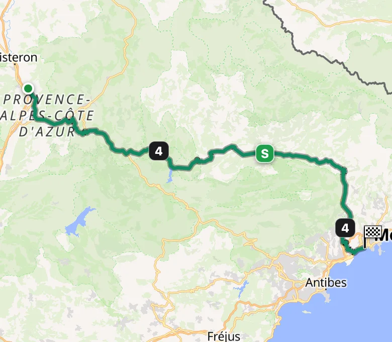 Tour de France Femmes 2026 Stage 8 route map