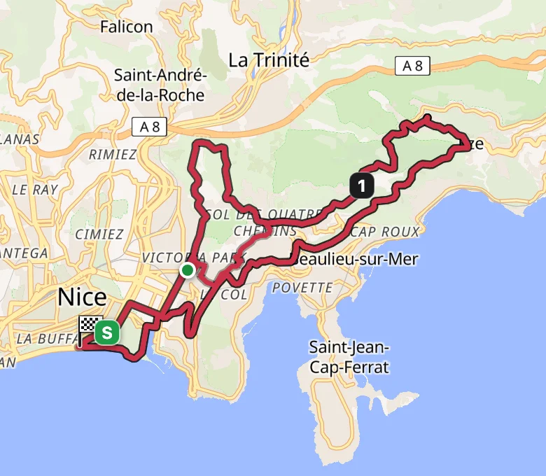 Tour de France Femmes 2026 Stage 9 route map