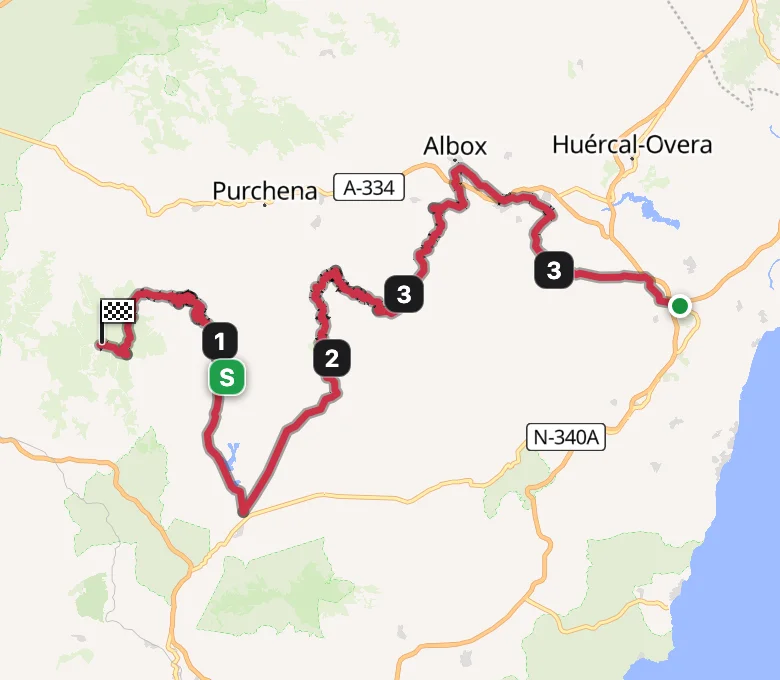 Vuelta a España 2026 Stage 12 route map