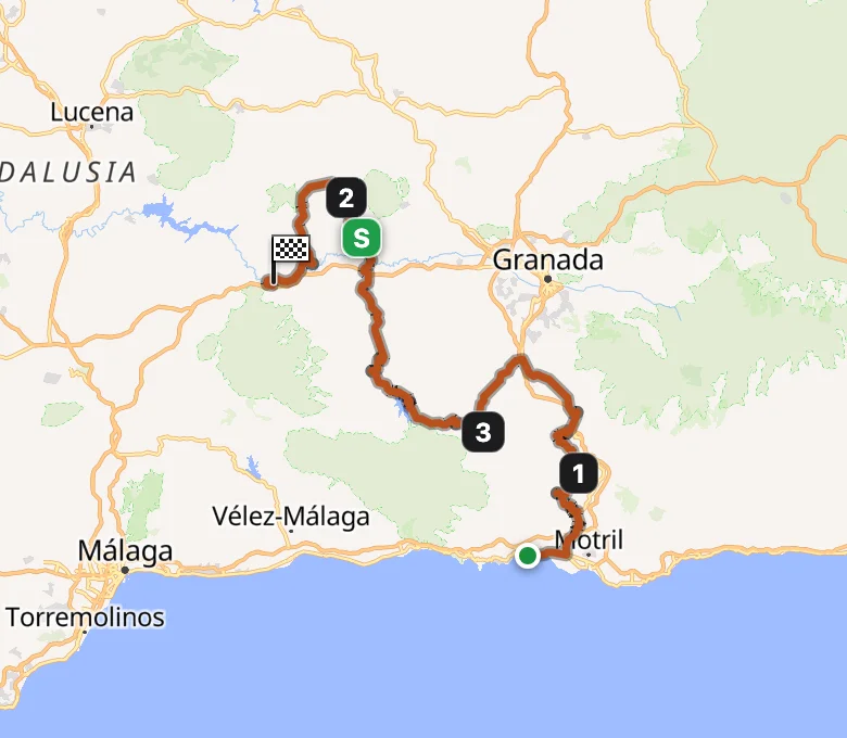 Vuelta a España 2026 Stage 13 route map