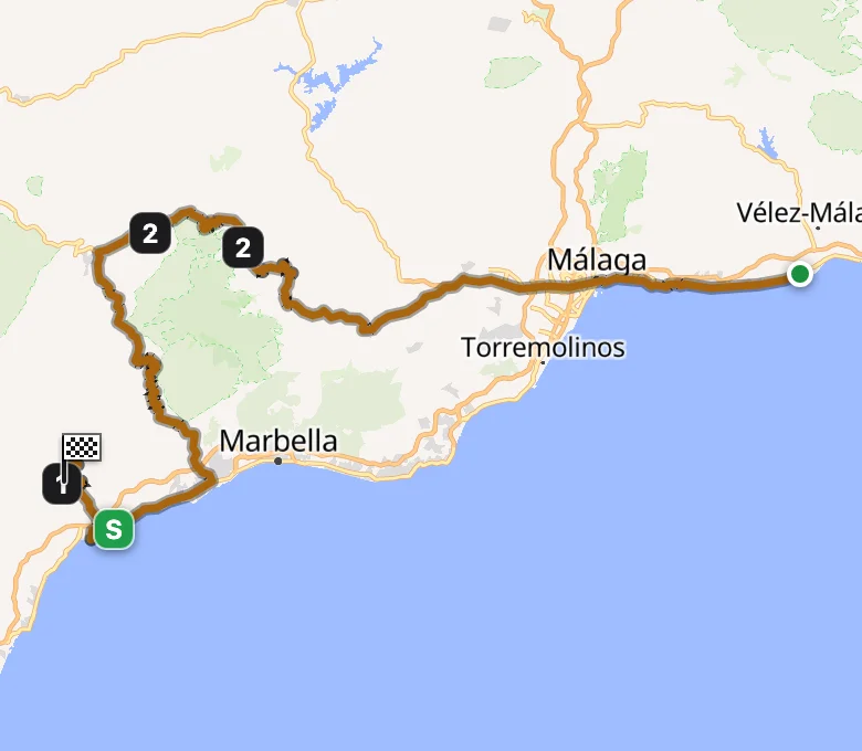 Vuelta a España 2026 Stage 19 route map