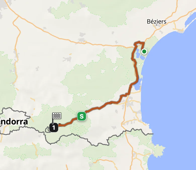 Vuelta a España 2026 Stage 3 route map