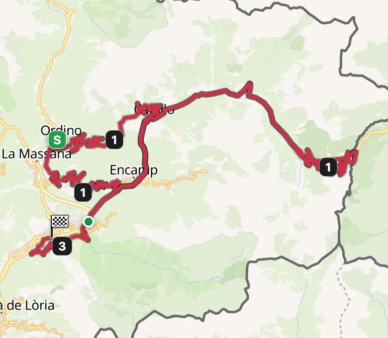 Vuelta a España 2026 Stage 4 route map