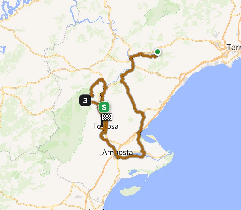 Vuelta a España 2026 Stage 5 route map