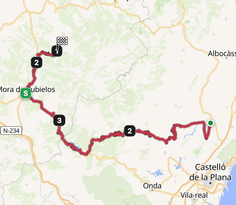 Vuelta a España 2026 Stage 7 route map