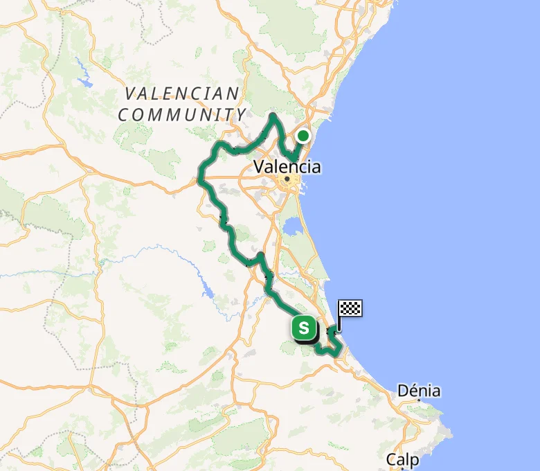 Vuelta a España 2026 Stage 8 route map